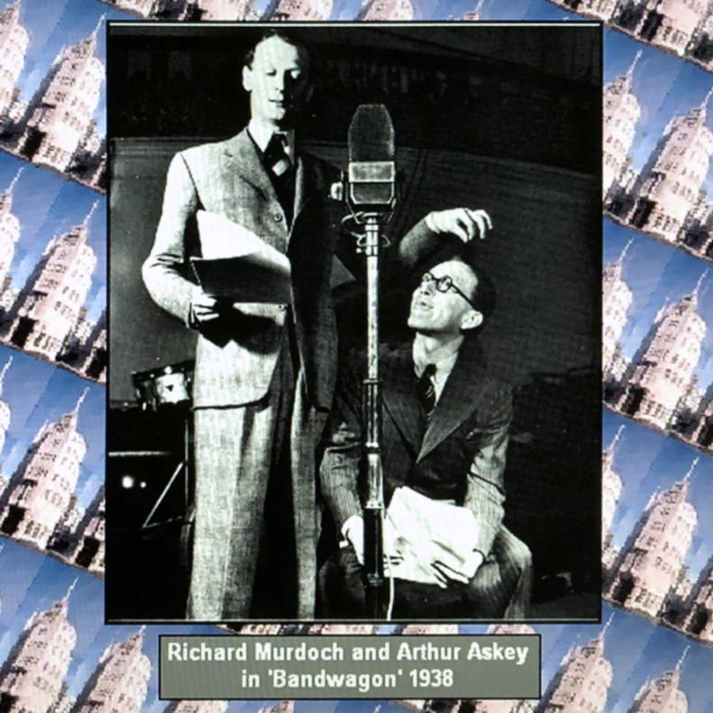 Richard Murdoch and Arthur Askey in 'Bandwagon', 1938
