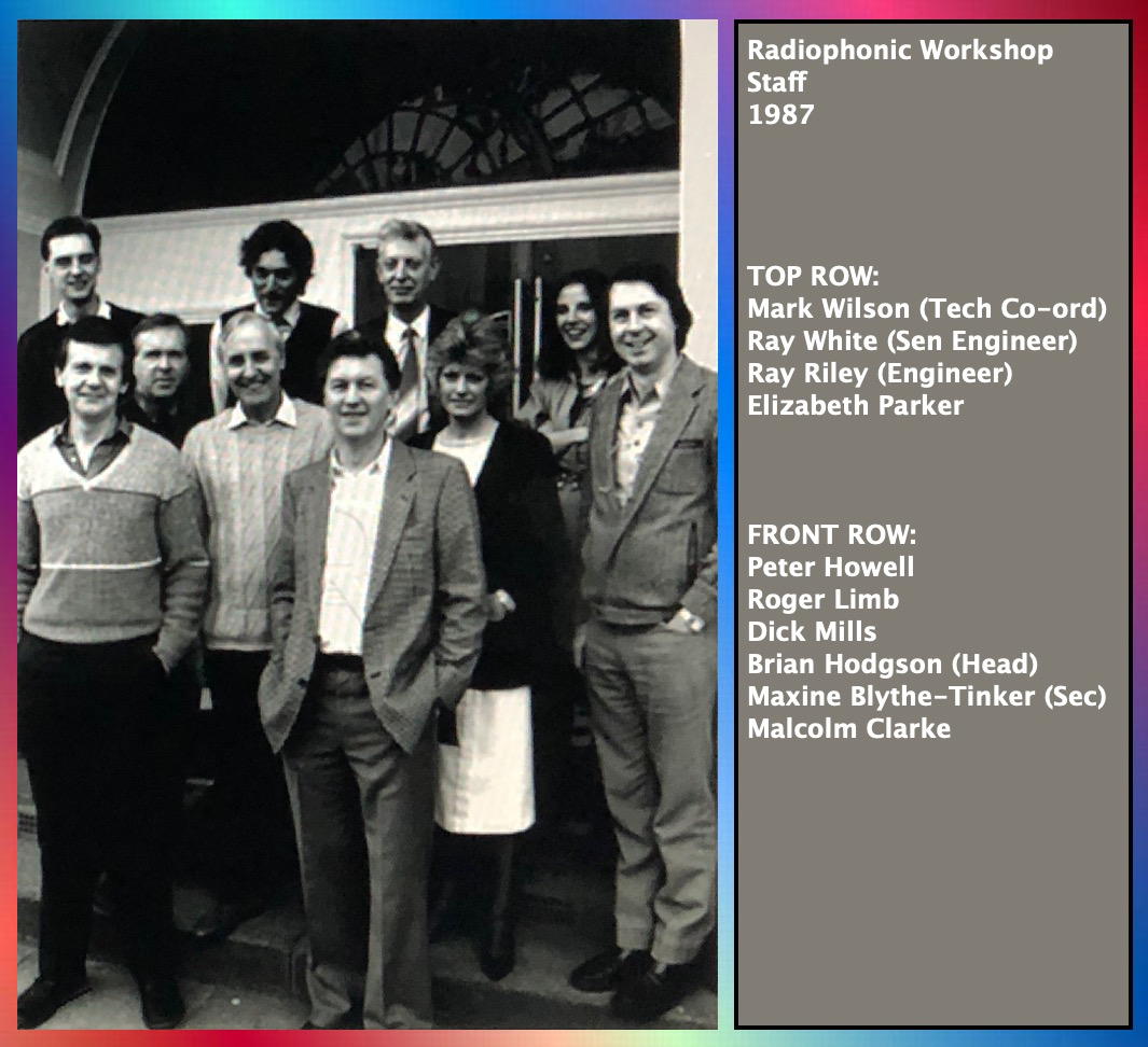 Staff at the Radiophonic Workshop in 1987