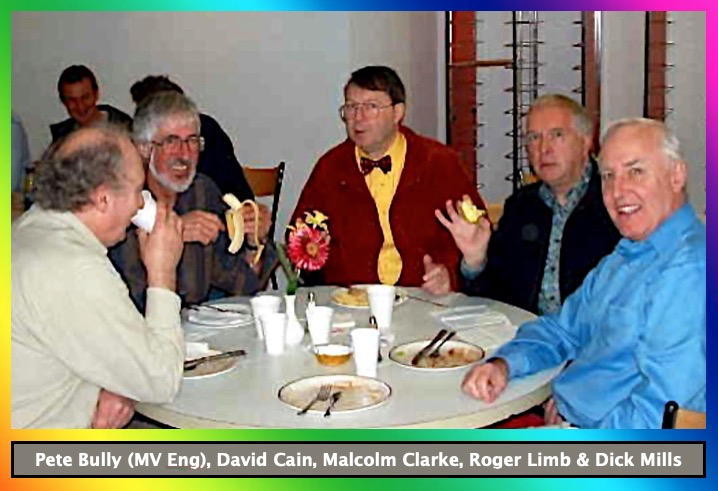 Pete Bully (MV Eng), David Cain, Malcolm Clarke, Roger Limb and Dick Mills